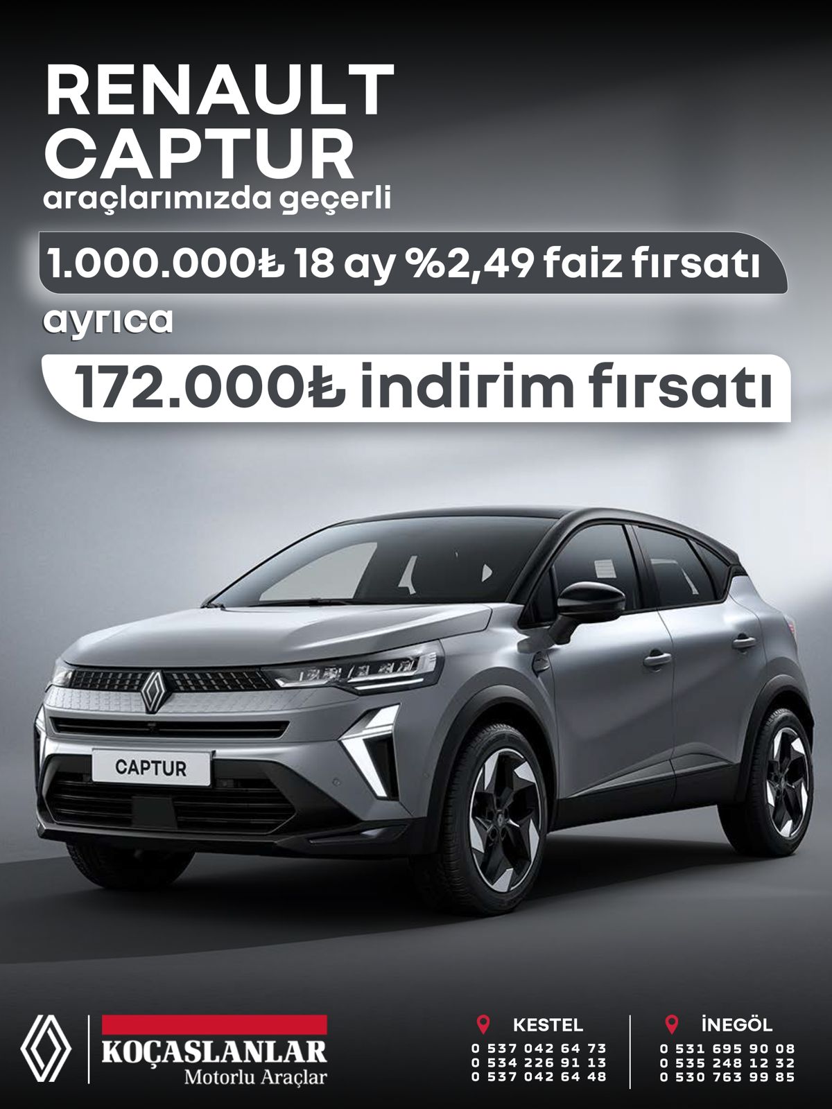 Renault Captur İndirim Fırsatı! 